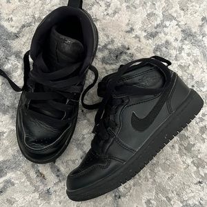 Boys Nike Black Air Jordan size 11C sneakers